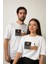 Relaxed Fit Baskılı Pamuk Beyaz Tişört 1