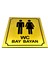 Wc Tuvalet Tabelası Bay Bayan Kapı Duvar Yönlendirme Levhası 13 cm x 16 cm Xl 1