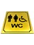 Wc Tuvalet Tabelası Bay Bayan Engelli Kapı Yönlendirme Levhası 13 cm x 16 cm Xl 1