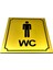 Wc Tuvalet Tabelası Bay Kapı ve Duvar Yönlendirme Levhası 13 cm x 16 cm Xl 1