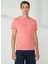 Bisiklet Yaka Düz Pembe Erkek T-Shirt Emboss T-Shırt 3