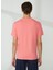 Bisiklet Yaka Düz Pembe Erkek T-Shirt Emboss T-Shırt 5