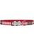 Reddingo Reflektörlü Ziggy Desenli Kırmızı Boyun Tasması S 15 mm 24-36 cm 2