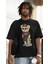 Skate Man  Pamuk Oversize Baskılı T-Shirt 2