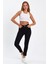 Siyah Yüksek Bel Dar Paça Skinny Power Likralı Kot Pantalon Trefjeans-2-Siyah 1