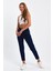 Lacivert Mom Jeans Likralı Kot Pantolon TREF-LACIVERT-MOM-JEAN-212 3
