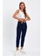 Lacivert Mom Jeans Likralı Kot Pantolon TREF-LACIVERT-MOM-JEAN-212 4