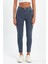 Gri Yüksek Bel Dar Paça Skinny Power Likralı Kot Pantalon Trefjeans-1-Gri 2