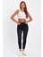 Siyah Likralı Yüksek Bel Dar Paça Skinny Power Likralı Kot Pantalon TREF-SIYAH-JEANS-56903 3