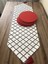Beyaz Zemin Siyah Moroccan Desenli Runner & Supla 3