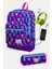 Kids Mor Pembe Kaktüs Desenli Usb'li 2'li Okul Çanta Seti SET0223273 1