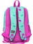 Kids Su Yeşili Neon Pembe Flamingo Desenli Usb'li 2'li Okul Çanta Seti SET0223275 5