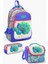Kids Gümüş Lavanta Tavus Kuşu Desenli 3’lü Okul Çanta Seti GOSET0123488 1