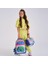 Kids Gümüş Lavanta Tavus Kuşu Desenli 3’lü Okul Çanta Seti GOSET0123488 2