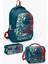 Kids Çivit Kırmızı Astronot Desenli 3’lü Okul Çanta Seti SET0114389 1