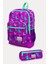 Kids Koyu Pembe Su Yeşili Peri Desenli 2'li Okul Çanta Seti SET0223109 1