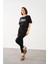 Taş Işlemeli Chic Baskı T-Shirt 1