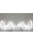 Uygunmarketcom, Citroen C4 L Tipi Rgb Angel Halka, 4 Adet, Far Içi Halka, Citroen Angel Far 4