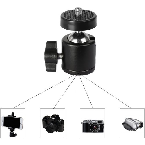 The Wlue Renkli Tripod Projeksiyon Kamera ve Ring Light İçin 360 Derece Dönebilen Oynar Başlık