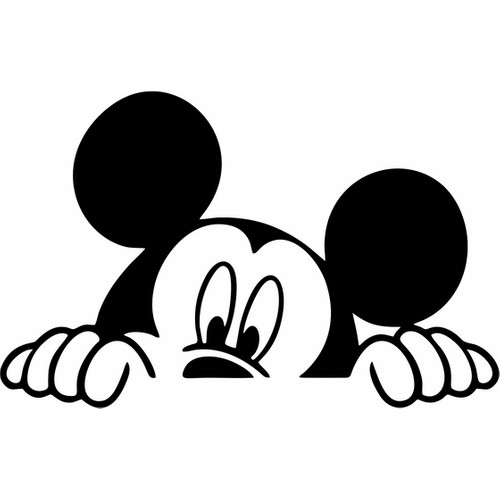 Reysa Tasarım Mickey Mouse Araba Sticker Siyah 20X13 cm Fiyatı