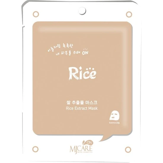 Mjcare On Rice Extract Mask - Pirinç Özlü Yüz Maskesi