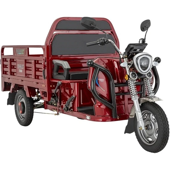 E-Mon Elektrikli Motosiklet E-Mon Tigray Yük Taşıma Kasalı Kırmızı