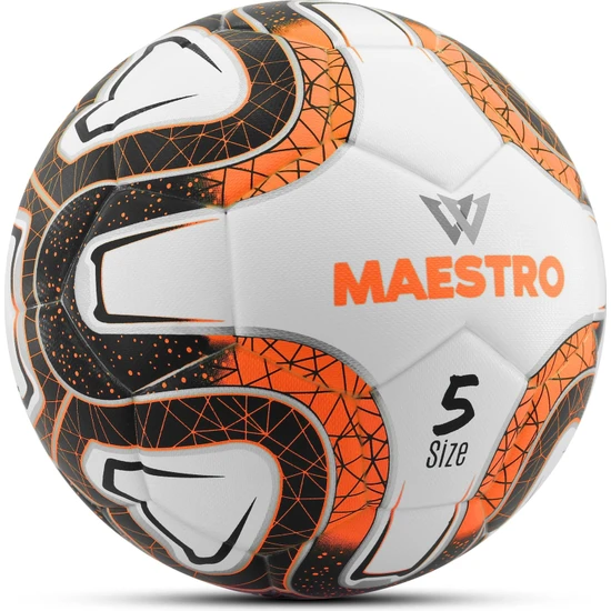 Telvesse Maestro FT500 Profesyonel Futbol Topu Orijinal Yapıştırma Resmi Maç Topu Sert Zemin Halısaha Turuncu