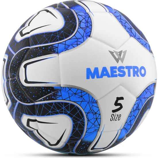 Maestro FT500 Profesyonel Futbol Topu Orijinal Yapıştırma Resmi Maç Topu Sert Zemin Halı Saha Mavi