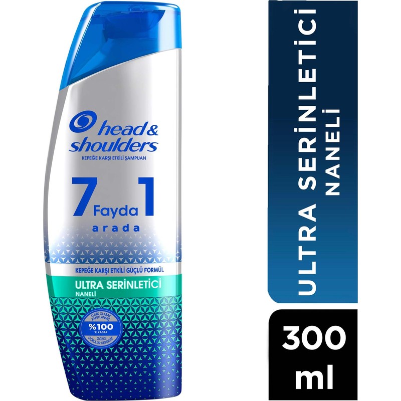 Head&Shoulders Şampuan 7 Fayda 1 Arada Ekstra Serinletici His ve Kepeğe Karşı Etkili Güçlü Formül 300 ml
