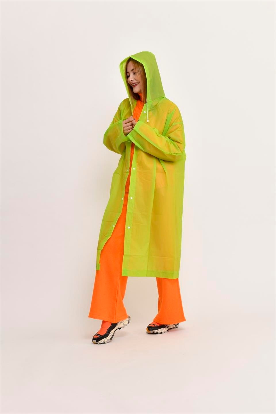 Eren Style HELP ME RENKLİ UNISEX YAĞMURLUK