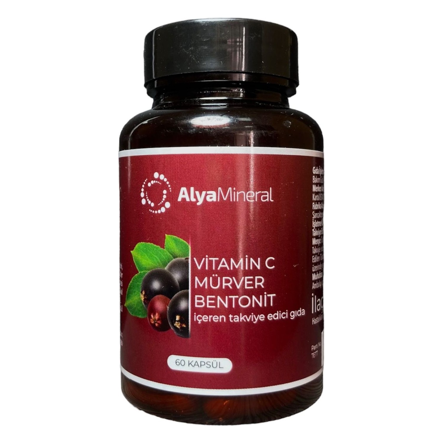 Alya Mineral Vitamin C Mürver Bentonit Takviye Edici Gıda 60 Fiyatı