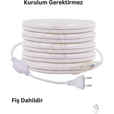 Ema Dükkan 220 Volt Neon LED Tak Çalıştır Esnek Şerit Neon LED Aydınlatma 8X16 mm Hortum LED