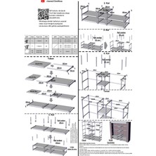 Cimri Kese Çift Geniş Askılı Ergonomik 9 Raflı Çok Amaçlı Bez Dolap