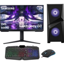 Go Gamer GO828DS Intel Core i5 11400F 16GB 1TB SSD + 1TB HDD RTX4050 Windows 11 Pro 23.8" Masaüstü Bilgisayar