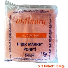 Omeyva Ordinary Turuncu Market Poşeti Torbası - Hışır Atlet Poşet - Küçük Boy - 24 x 40 Cm. - 3 Kg.