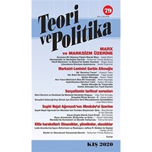 Teori Ve Politika Dergisi Sayı: 79 Kış 2020
