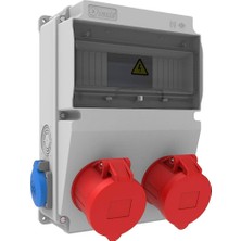 Bemis V10 Kombinasyon IP44 5/32A 2AD Ön. 1/16A 2AD Halogen Free Yan Kombinasyon