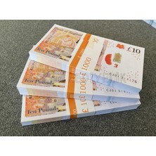 Aykar Hediyelik 3 Deste 10 Sterlin Banknot Pound Para Geçersiz Paralar