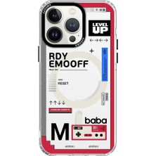 Emo Off iPhone 14 Pro Magsafe Uyumlu 3D Pixel Series Premium Telefon Kılıfı