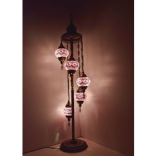 Karlıkturistik Mozaik Lambader,Otantik Lambas,Dekoratif Köşe Lambası 5 Li Mozaik Gece Lambası  Model 21