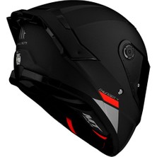 mt Thunder 4 Sv Solid A1 Matt Black Şeffaf Vizörlü Kask