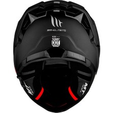 mt Thunder 4 Sv Solid A1 Matt Black Şeffaf Vizörlü Kask