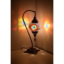 Karlıkturistik Mozaik Lamba Abajur ,Mozaik Masa Lambası Osmanlı Türk Mozaik Kuğuboynu Lamba Model1