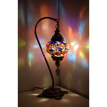 Karlıkturistik Mozaik Lamba Abajur ,Mozaik Masa Lambası Osmanlı Türk Mozaik Kuğuboynu Lamba Model7