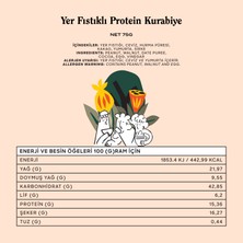 The Good Wild Glütensiz, Şeker İlavesiz Yer Fıstıklı Protein Kurabiye 75 G