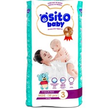 Osito Baby Bebek Bezi 3 Numara Midi 36 Adet