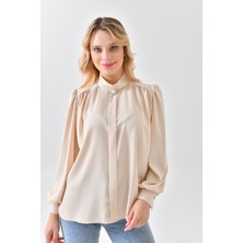 İroni Ön Patlı Bluz -3044-1454