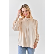 İroni Ön Patlı Bluz -3044-1454