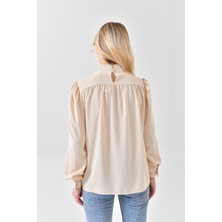 İroni Ön Patlı Bluz -3044-1454