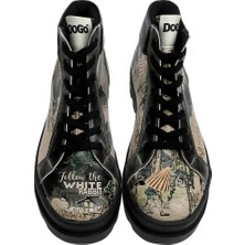 Kadın Vegan Deri Siyah Bot - White Rabbit Tasarım